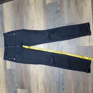 J brand black denim high waist skinny button fly Natasha jeans